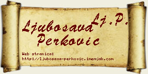 Ljubosava Perković vizit kartica